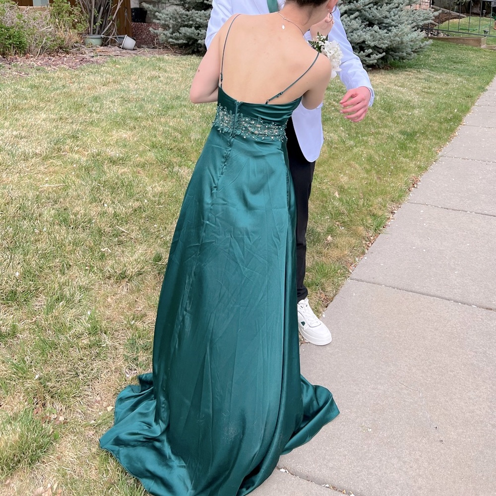 City studio green beautiful prom dress size 1